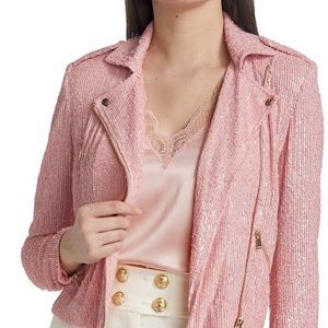NWT Generation Love Robin Sequined Moto Jacket Small